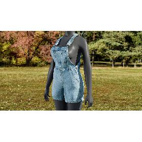 3D Women's Overalls 1 model